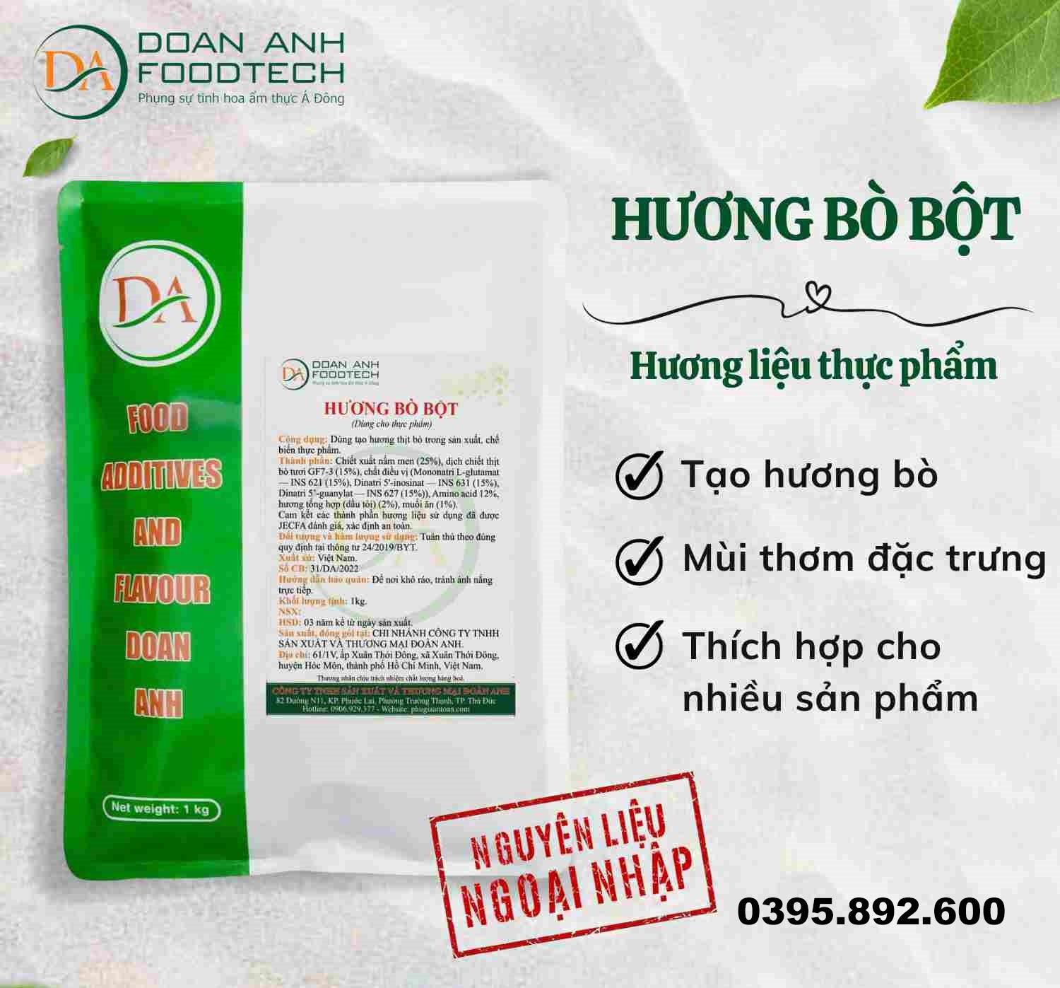 Hương bò bột