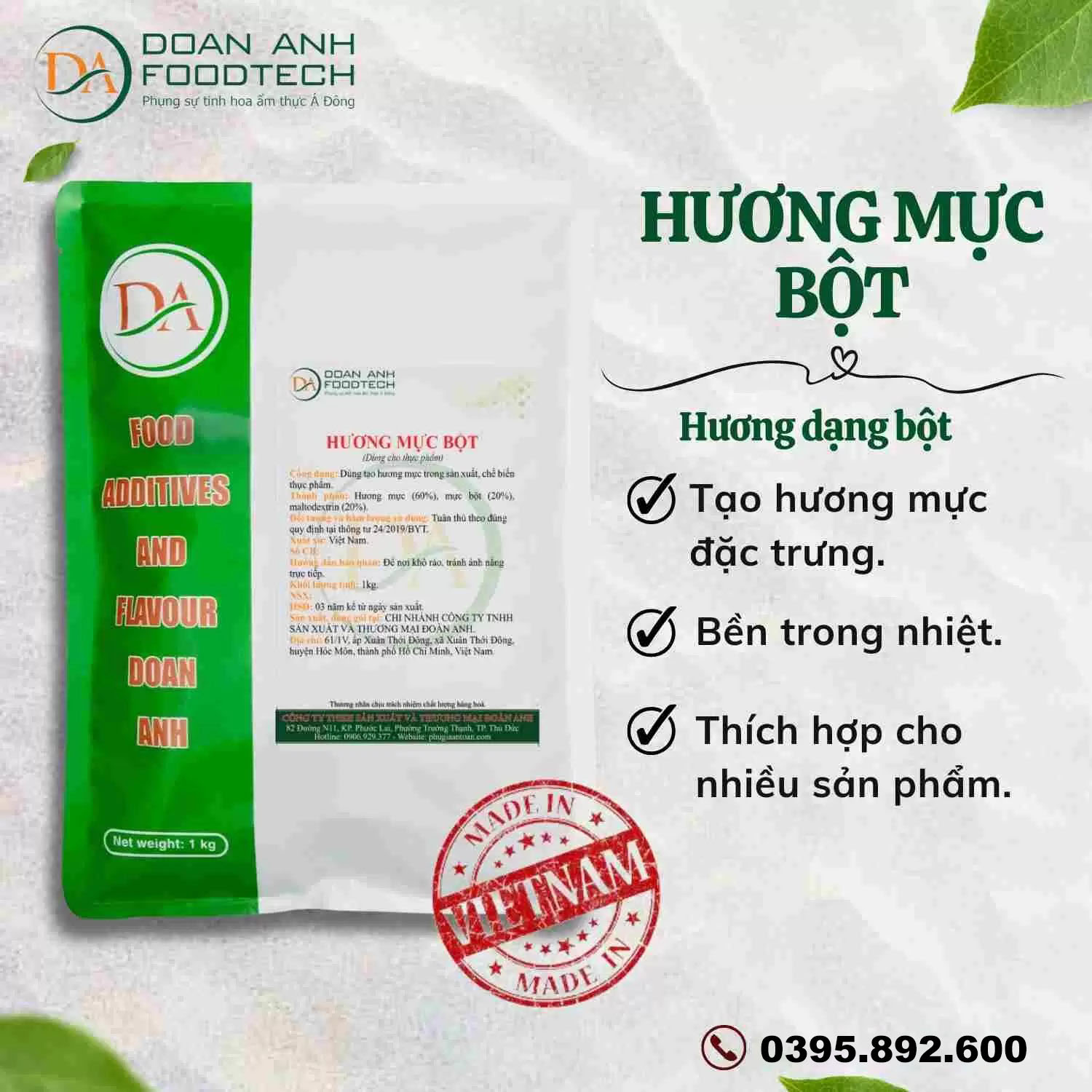 Hương mực bột