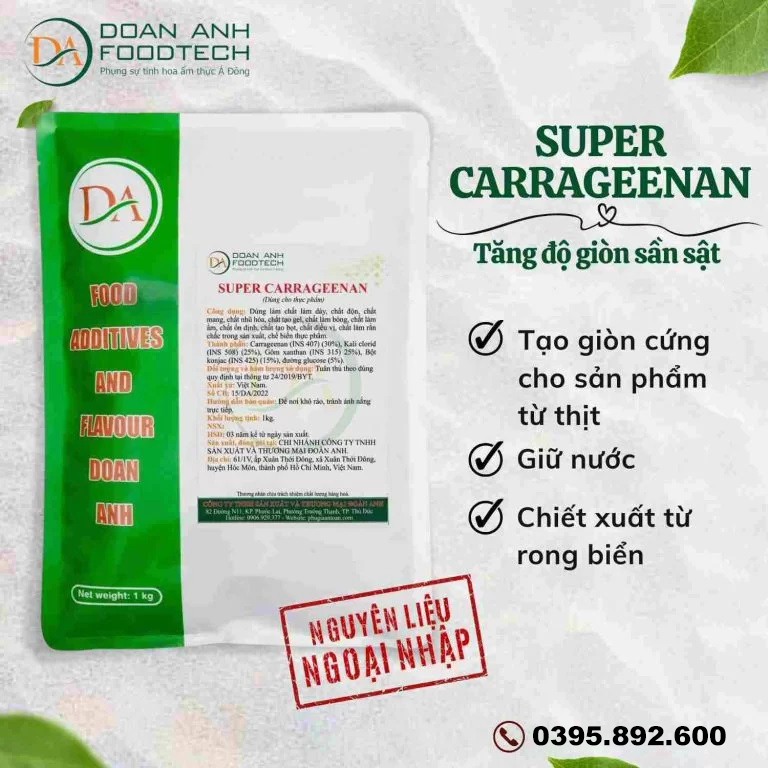 Phụ gia làm chả cá SUPER CARRAGEENAN