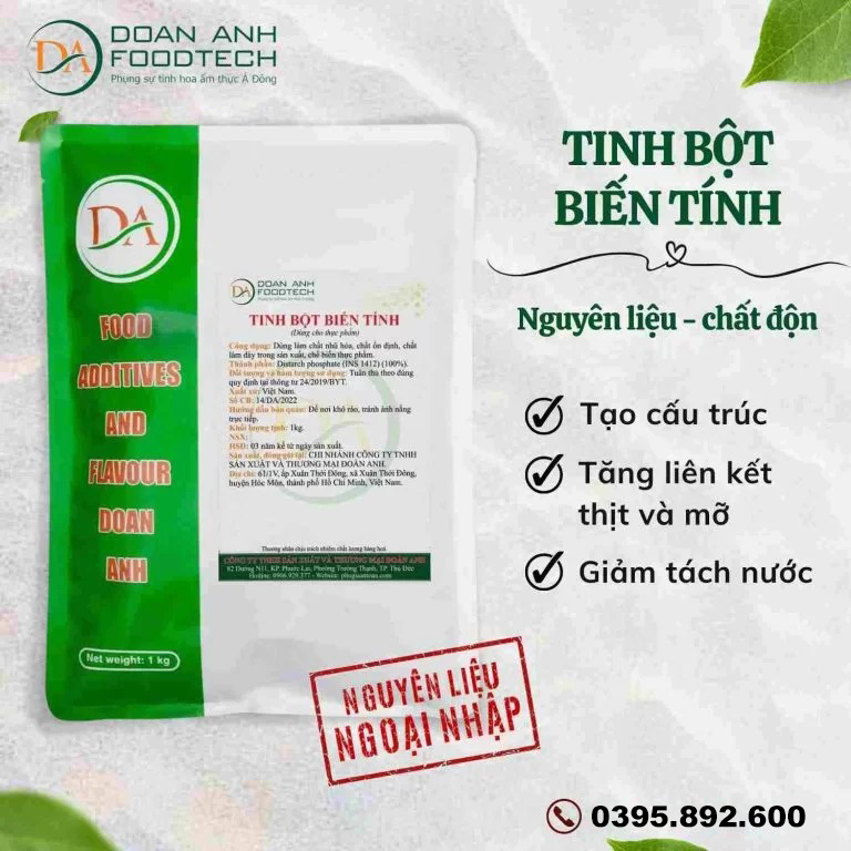 Chất độn tinh bột biến tính