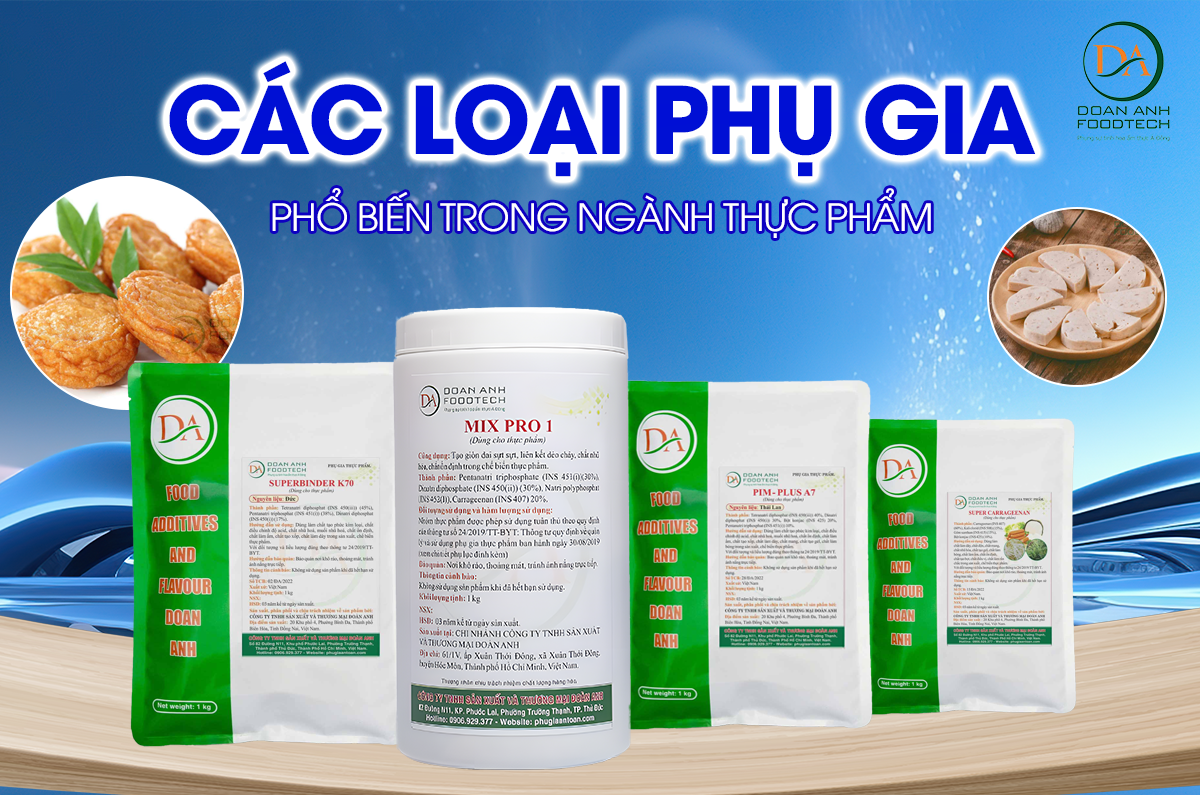 các loại phụ gia tạo giòn dai