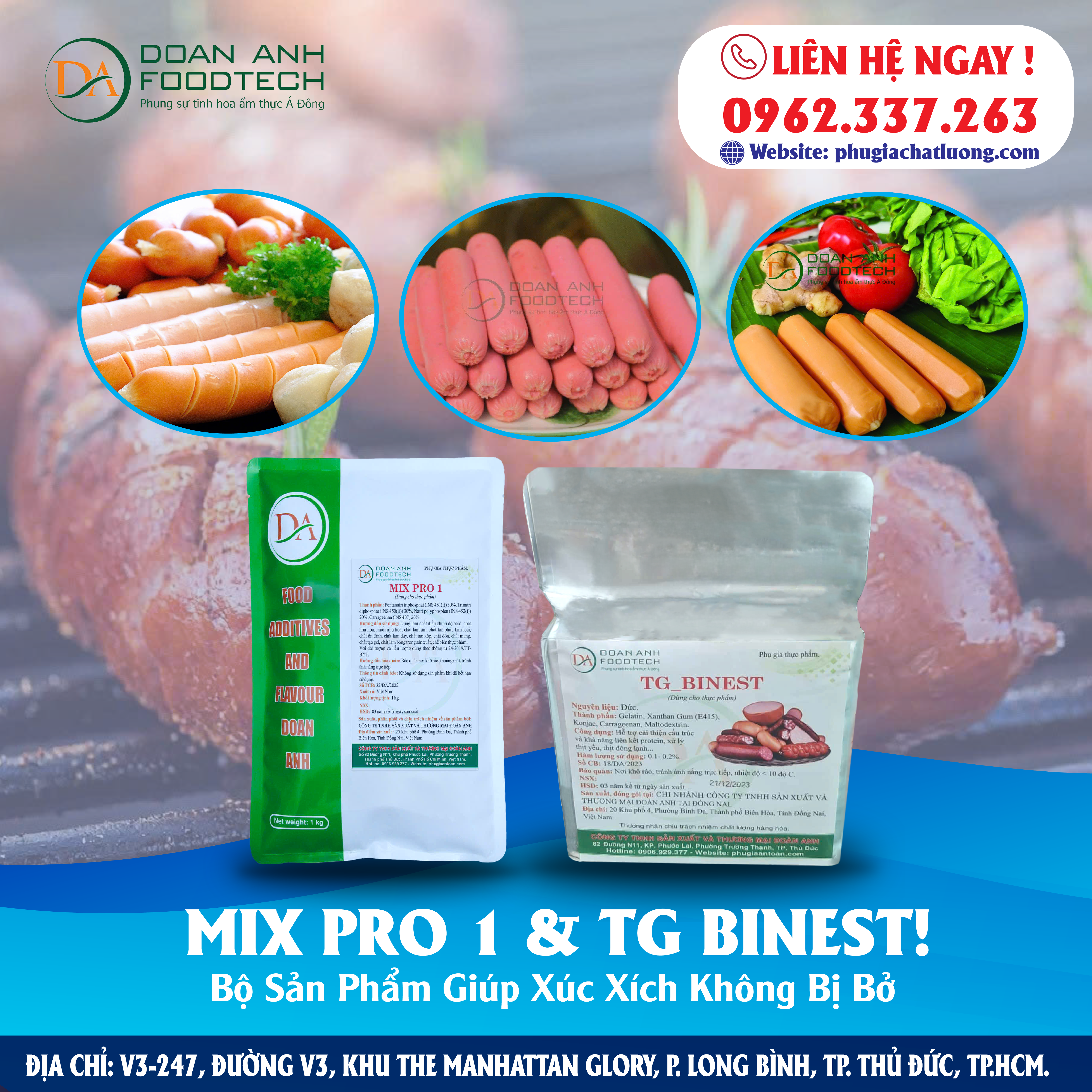 bộ đôi phụ gia mix pro 1 và tg binest