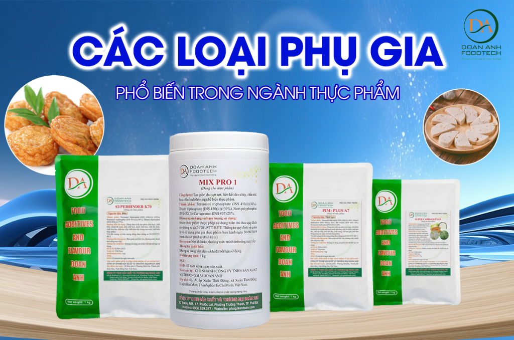 các loại phụ gia