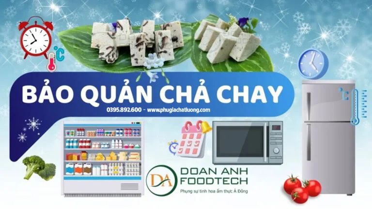 bảo quản chả lụa chay