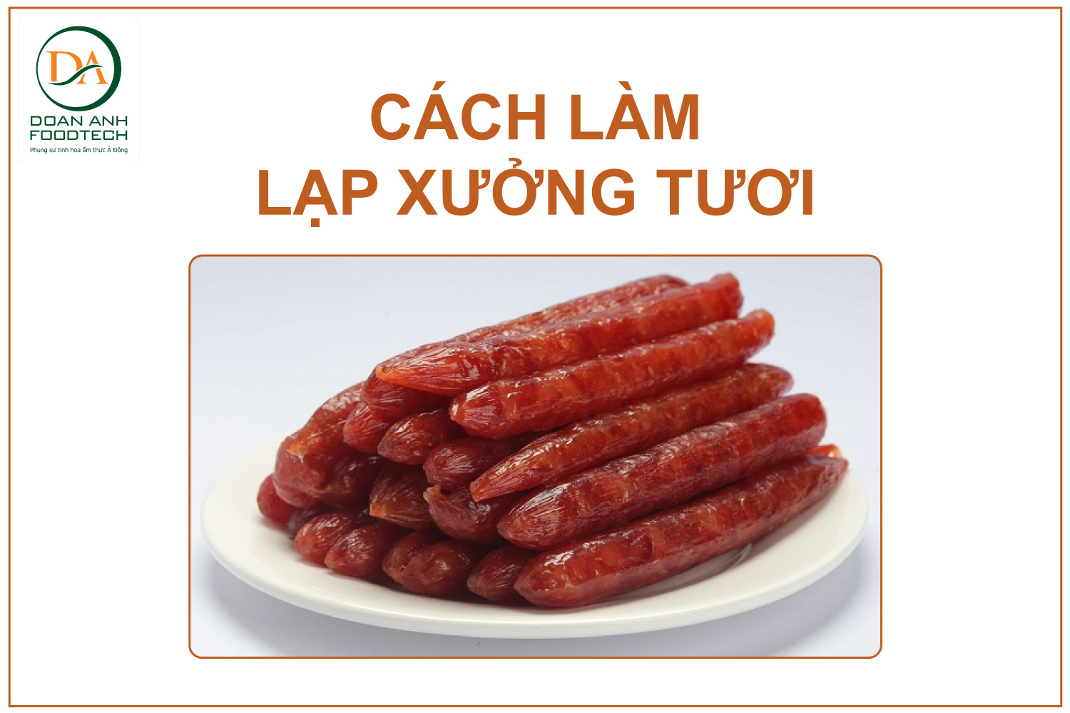 cách làm lạp xưởng tươi